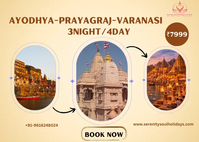 3N/4D Ayodhya-Prayagraj-Varanasi 
