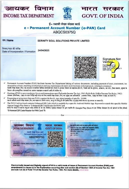 Serinity Soul Solutions Pvt Ltd